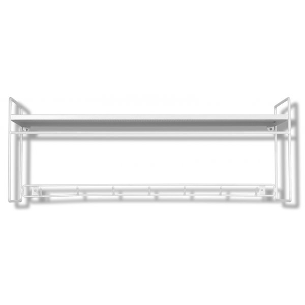 Alex hattehylle i metall - Hvit