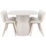 Spisebord Narvik med 6 Lilja stoler - Beige