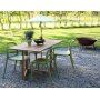 Spisegruppe Salt teak: Slangbord i teak inkludert 4 stk. Nordan stoler