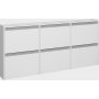 Skyline skoskap 153 x 17,5 x 70 cm - Hvit