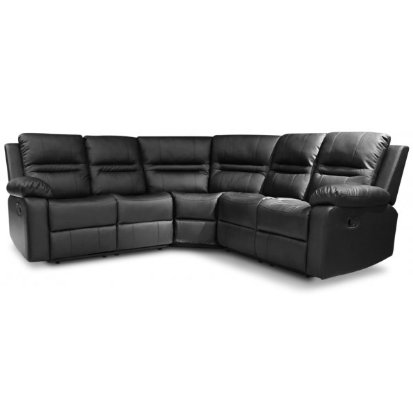 Mozart hjrnesofa (recliner) - Svart PU