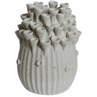 Vase Caleta H22 cm - Hvit