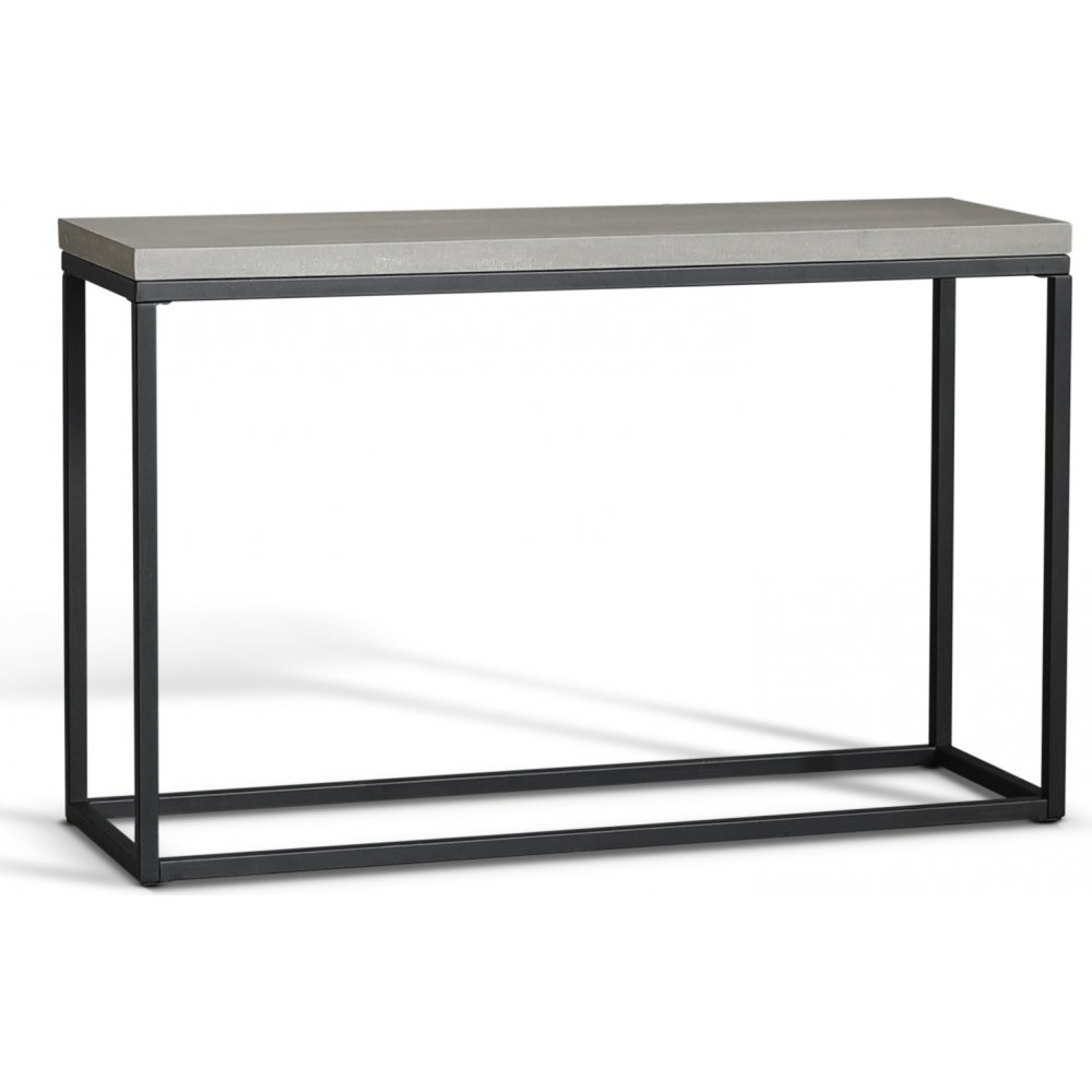 Lava konsollbord - Sement / svart + Møbelføtter - Konsollbord, Bord