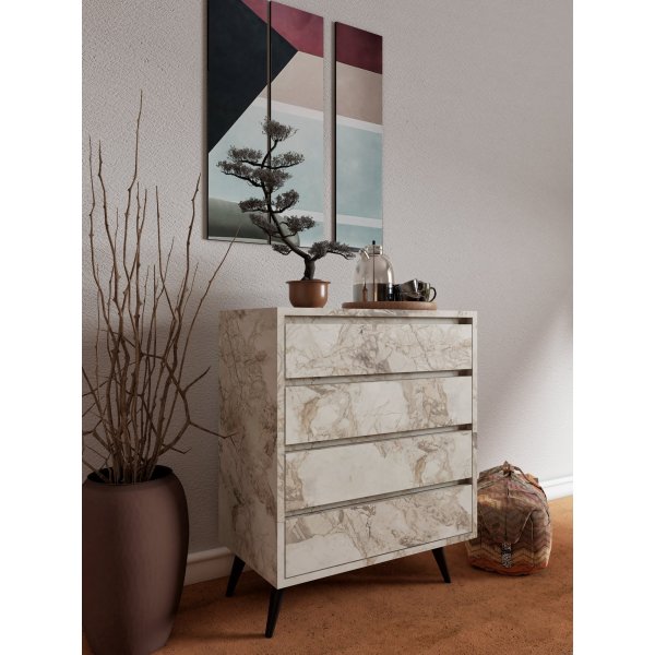 Suvera kommode - Hvit marmor Suvera kommode - Hvit marmor