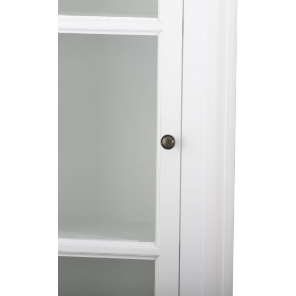 Lela vitrineskap 1 dør - Antikkhvit Lela vitrineskap 1 dør - Antikkhvit