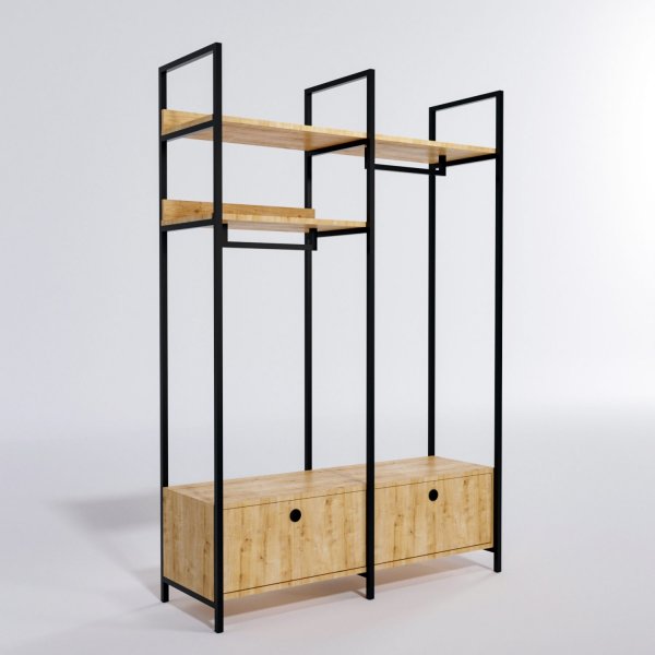 Limbo hallmøbler 638 - Eik/sort Limbo hallmøbler 638 - Eik/sort