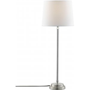 Kent bordlampe - Hvit/krom - 59 cm