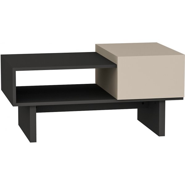 Frank salongbord 100 x 60 cm - Beige/antrasitt