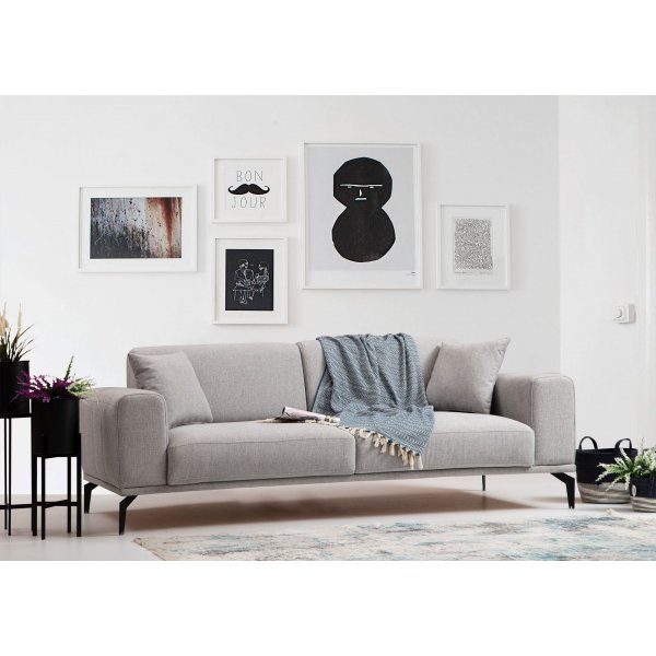 Nikea 2-seters sofa - Grå Nikea 2-seters sofa - Grå