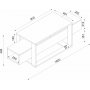 Bianco TV-stativ - Hvit/gull