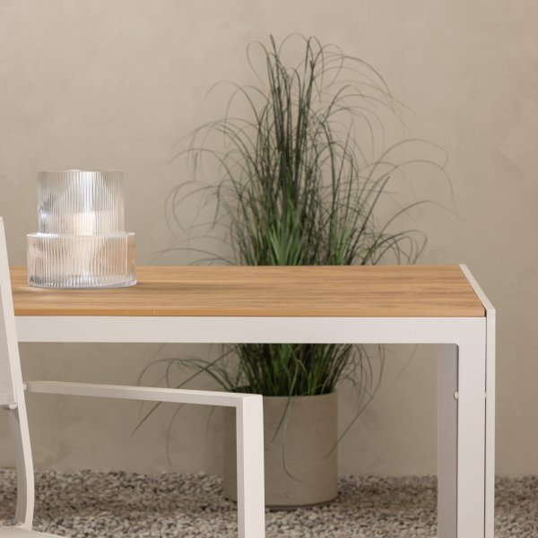 Utebord 205 x 90 cm beige / Teak-look - Copacabana Utebord 205 x 90 cm beige / Teak-look - Copacabana