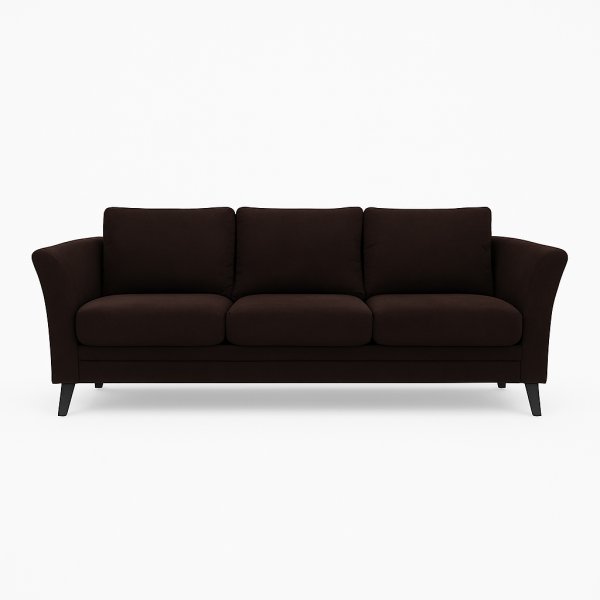 Sofa Roma 204 cm - Mrk brun