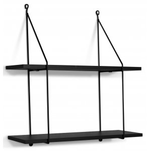 Vegghylle Vesper i svart - 58x59 cm Vegghylle Vesper i svart - 58x59 cm