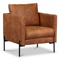 Kingsley lenestol - Cognac (økolær) Kingsley lenestol - Cognac (økolær)