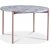 Aspö spisebord Ø120cm - Lys marmor/rosa