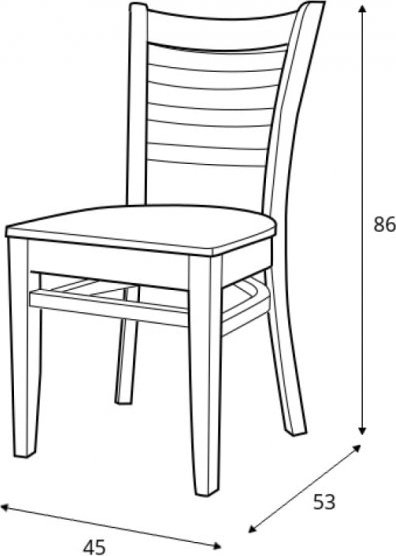 Bistro 2 spisestuestol - Valgfri farge på rammen Bistro 2 spisestuestol - Valgfri farge på rammen