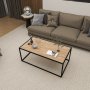 Coruna salongbord Eik/svart - 90 x 50 cm