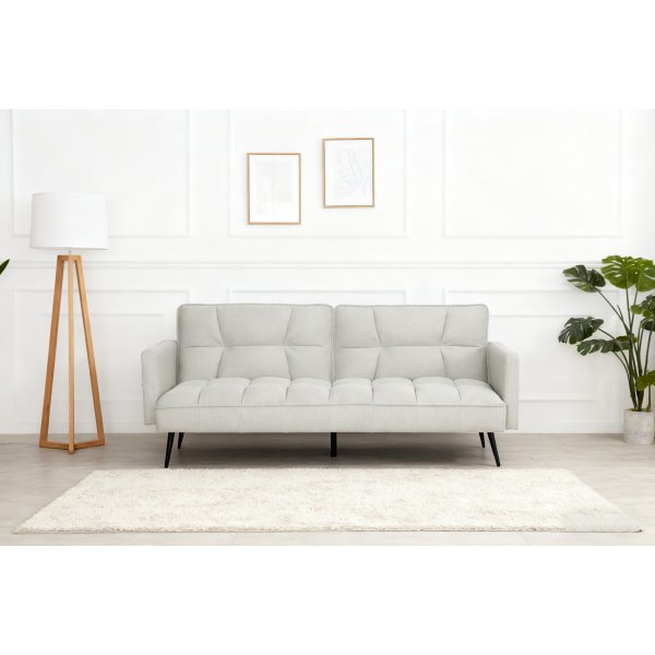 Sovesofa Trelleborg - Lysegrått stoff | 183 cm Sovesofa Trelleborg - Lysegrått stoff | 183 cm