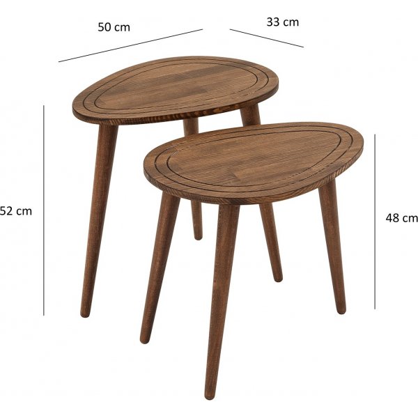 Søtbord 50 x 33 cm - Valnøtt Søtbord 50 x 33 cm - Valnøtt