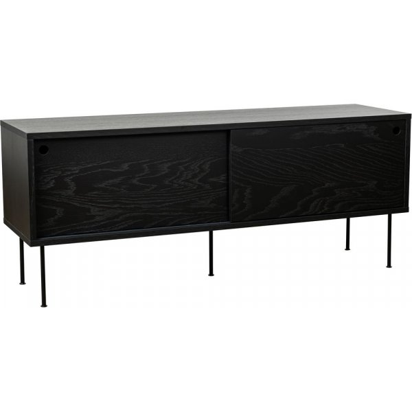 Volume mediebenk 132 cm - Svart