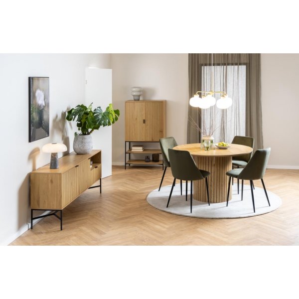 Jaipur skap - Natur/matt sort