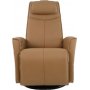 Hjellegjerde Loft recliner-lenestol (elektrisk funksjon) - Brun helskinn