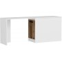 Newra skrivebord 180 x 47 cm - Lys valntt/hvit