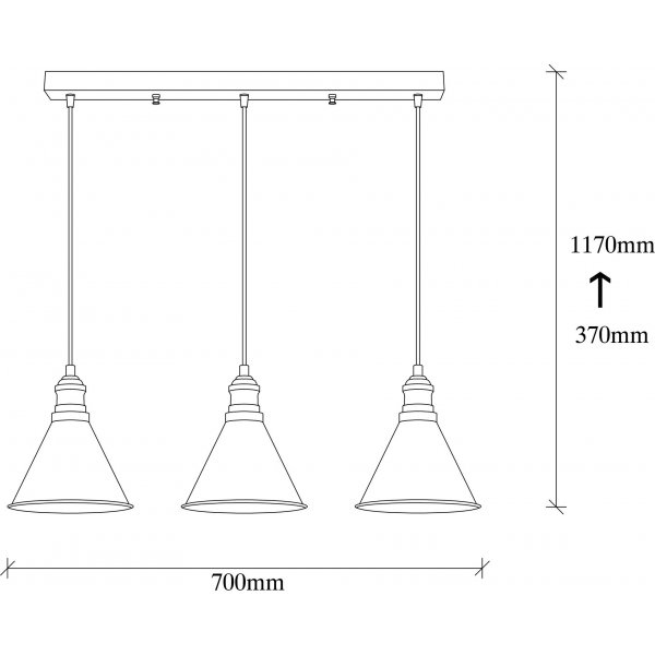 Berkeley taklampe 251-S1 - Sort Berkeley taklampe 251-S1 - Sort