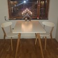 Kundebilde Spisebord Linköping 120 cm - Eik/hvit