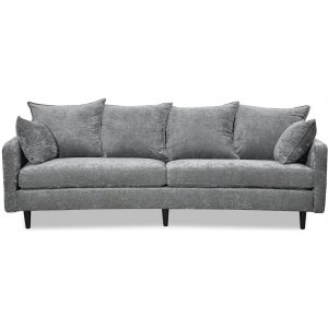 Gotland 3-seter buet sofa - Oxford mrkegr + Mbelftter