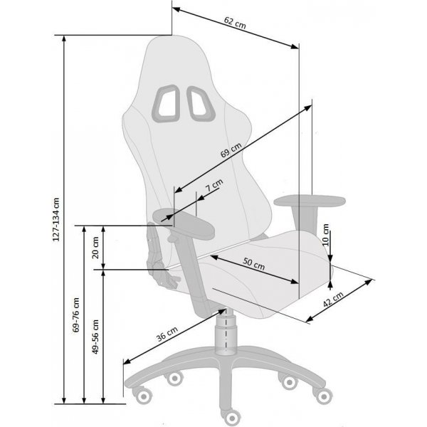 Bjogrn kontorstol - Svart/grå Bjogrn kontorstol - Svart/grå