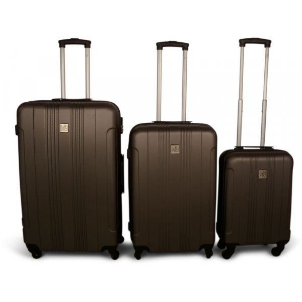 Reiseveske 3-sett Stockholm - Brun