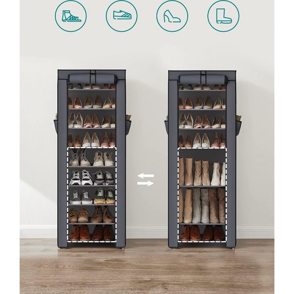 Kaspian skohylle 58 cm - Grå Kaspian skohylle 58 cm - Grå