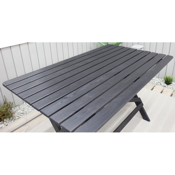 Knohult spisebord 125 cm - Sort Knohult spisebord 125 cm - Sort