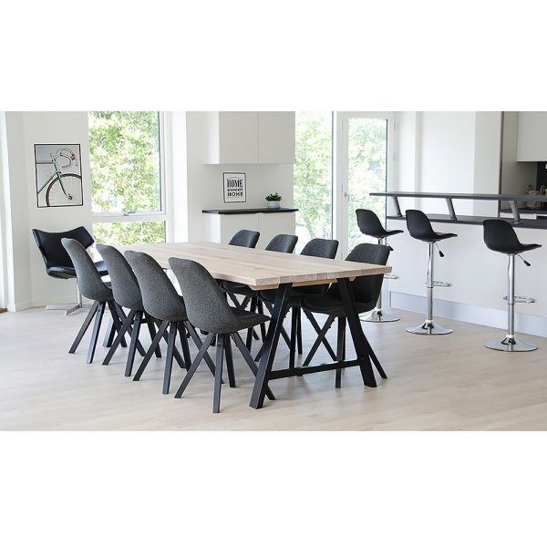 Bergen Spisestol - Mørkegrå/Svart Bergen Spisestol - Mørkegrå/Svart