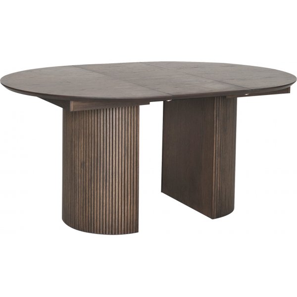 Scarlett spisebord 120-165x120 cm - Brunlakkert eik