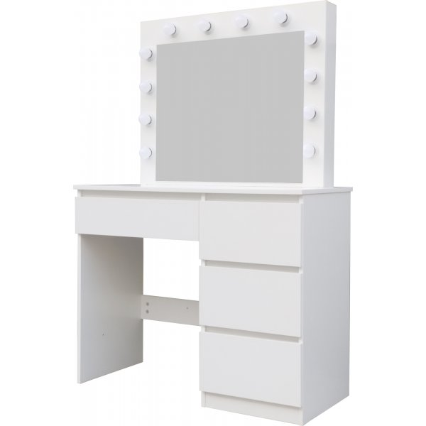 Giselle sminkbord med speil og LED-belysning Giselle sminkbord med speil og LED-belysning