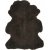 Krllet saueskinn Brun - 60 x 95 cm