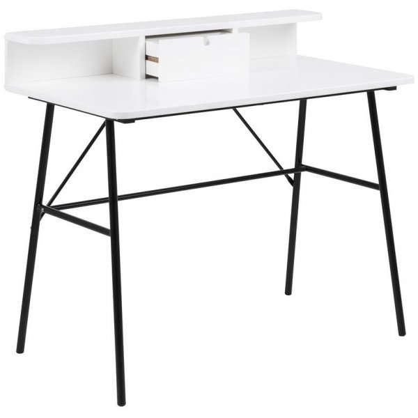 Elgin skrivebord - Hvit/svart Elgin skrivebord - Hvit/svart