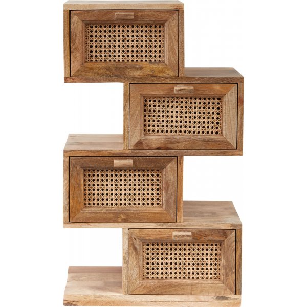 Luna kommode med 4 skuffer - Tre Luna kommode med 4 skuffer - Tre