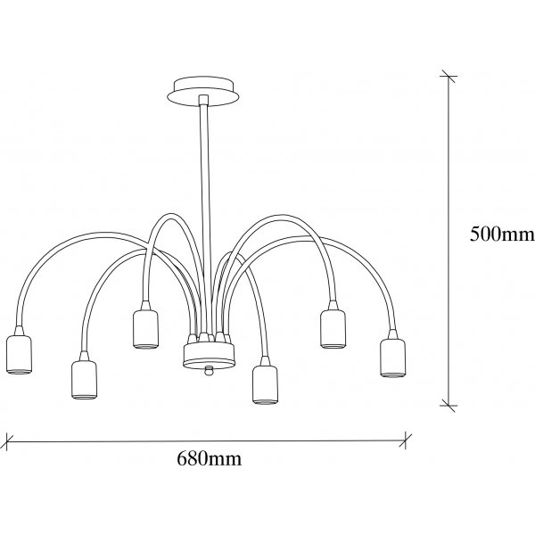 Sork taklampe 1292 - Hvit Sork taklampe 1292 - Hvit