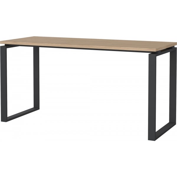 Skilt skrivebord 150 cm - Matt grå/hickory Skilt skrivebord 150 cm - Matt grå/hickory