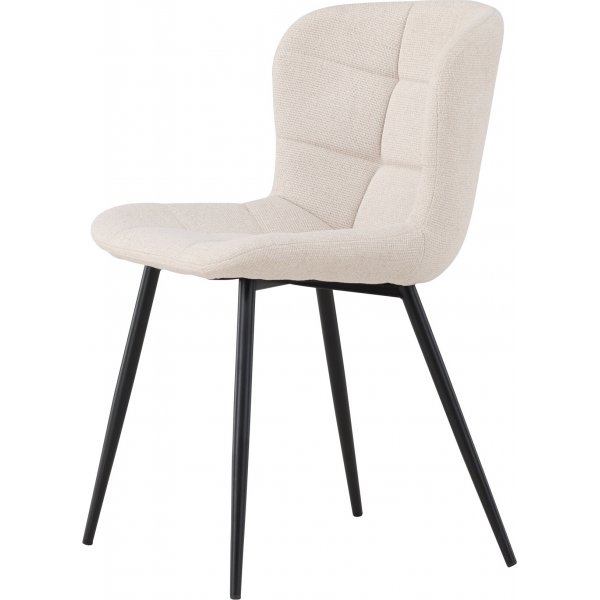 Lily spisestuestol - Beige/Sort Lily spisestuestol - Beige/Sort