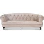 Chesterfield Winston 3-seters sofa - Beige flyel