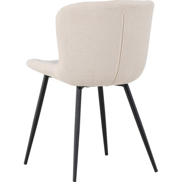 Lily spisestuestol - Beige/Sort Lily spisestuestol - Beige/Sort