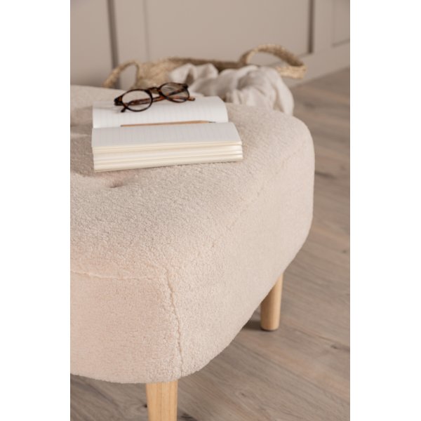 Salina puff - Hvit fleece