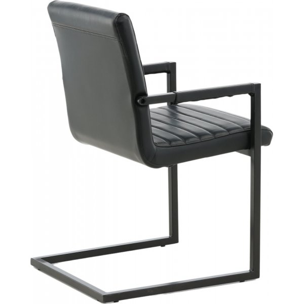 Karmstol Fortina - Svart PU Karmstol Fortina - Svart PU