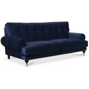 Andrew Deco 3-seters sofa - Mrkebl flyel