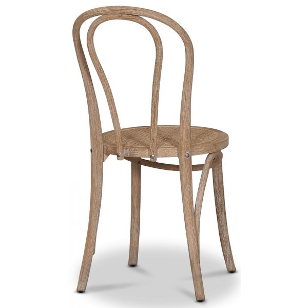 Danderyd No.18 bøyd trestol - whitewash/rotting Danderyd No.18 bøyd trestol - whitewash/rotting