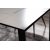 Metropol spisebord, 120-180 cm - Svart/hvit